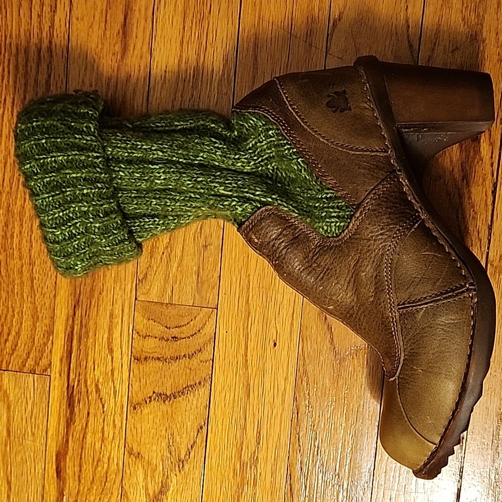 El Naturalista leather and knitted ankle boots - Picture 5 of 5